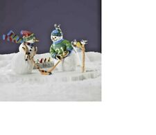 LENOX FRIENDLY FACE OFF Lynn Bywaters SNOWMAN HOCKEY sculpture NEW n BOX withCOA picture