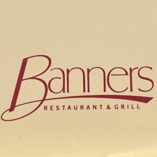 Vintage 1990s Banners Restaurant & Grill Wine Drink Menu picture