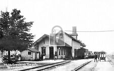 Railroad Train Station Depot Bronson Michigan MI Reprint Postcard picture