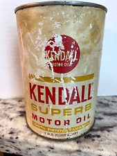 VINTAGE KENDALL SUPERB MOTOR OIL 1 QUART CAN EMPTY picture