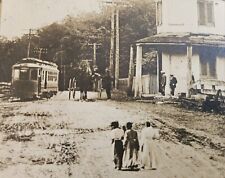 1907 FROSTBURG REAL PHOTO RPPC Nat Pike CUMBERLAND TROLLEY Maryland MD Post Card picture