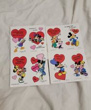 Lot of 28 VTG Disney Mickey Mouse Minnie Donald Duck 1980s Valentines Cards picture