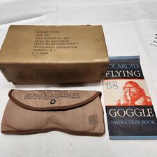 Pilote Polaroid Flying Goggle Type B8 USAAF Ww2 BOX & LENSES ONLY picture
