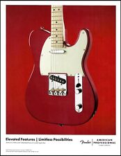Fender American Professional Series Candy Apple Red Telecaster guitar ad print picture