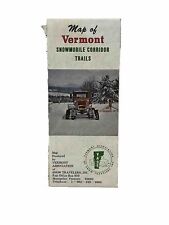 Vintage 1976 Vermont Snowmobile Corridor Trails Map picture