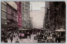 Broadway, New York - Busy Street in New York - Vintage Postcard - Unposted picture