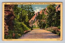 Flagstaff AZ-Arizona, Oak Creek Canyon, Antique Vintage Souvenir Postcard picture
