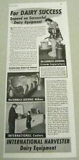 1941 Print Ad International Harvester Dairy Equipment Milkers,Coolers Chicago,IL picture