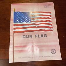 1959 How to Respect and Display Our American Flag by US Marines DoD - Booklet D1 picture