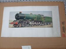 KING GEORGE V BRITAIN MOST POWERFUL PASSENGER LOCOMOTIVE PRINT, THE CHAD VALLEY picture