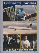 Continental Airlines A Texas Turnaround magazine insert 12/16 1996 picture