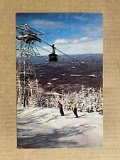 Postcard Franconia Notch, NH Cannon Mountain Aerial Tramway Skiing Snow Vintage picture