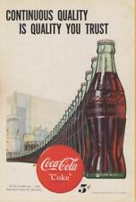 Vintage October 1947 Coca Cola Print Ad 