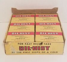 Vintage Dil-Hist Cold Medicine Boxes Store Display Drug Advertising Dill Co  picture