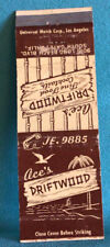 Matchbook Cover Ace’s Driftwood Restaurant Lounge South Gate California picture