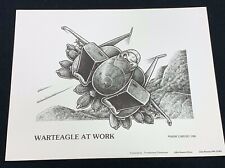 1985 Hank Caruso F-15 Eagle Aviation Cartoon Print picture