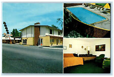 c1960s Trade Winds Motel Missoula Montana MT Vintage Multiview Unposted Postcard picture