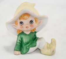 Vintage HOMCO Green Pixie Elf Fairy 3.5