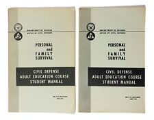 2 Vintage 1960’s Civil Defense Manuals, Cold War Era, Nuclear Attack, etc. picture