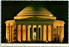 Postcard - Jefferson Memorial at night - Washington, District of Columbia picture