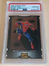 1994 Marvel Cookie Crisp Spider-Man Promo 💎 SPIDER-MAN 💎 PSA 10 💎 POP 1 💎 picture