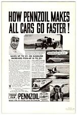 1934 PENNZOIL MAKES CARS GO FASTER Vintage 6.5