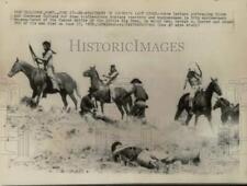 1966 Press Photo Re-enactment of Custer's Last Stand in Billings, Montana. picture