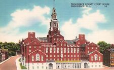 Postcard RI Providence County Court House Rhode Island Linen Vintage PC G1063 picture