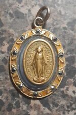 Vintage 1/20 12K Blessed Virgin Mary Miraculous Medal  picture