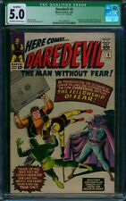 DAREDEVIL #6 ⭐ CGC 5.0 Qualified ⭐ 1st App of MISTER FEAR Mr. Marvel Comic 1965 picture