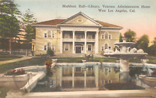 Markham Hall Library Veterans Administration Home Los Angeles CA c1930s Postcard picture