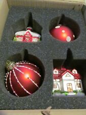 Martha Stewart's Magical Forest 10 piece glass Christmas Xmas Ornaments RARE HTF picture