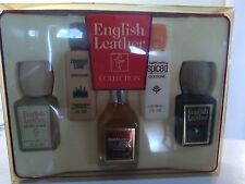 Vintage 1980s English Leather Cologne After Shave Gift Set ~ Spiced, Musk ~ picture