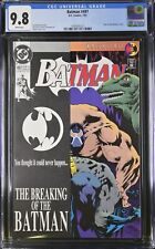 BATMAN #497 (1993) CGC 9.8 WP NMM BANE BREAKS BATMAN'S BACK KEY ISSUE picture