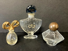 Lot of 3 - Miniature Vintage Perfume Bottles - Baccarat / Shalimar / Rayette picture