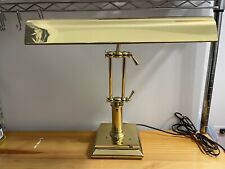 Vintage House Of Troy Articulating Brass Piano Style Bankers Desk Lamp picture