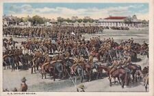 c1910 US Cavalry Review, Unknown Location. Unposted picture