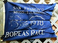 Vintage Nautical 1978 San Francisco Moss Landing Boreas Race Flag 20