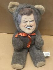 Vintage Ted Kennedy 80s Presidential Candidate Teddy Bear Red Ribbon Clean 18” picture