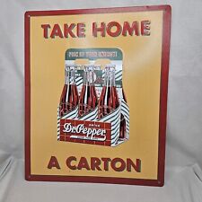 Vintage Metal Sign Dr Pepper Good For Life Take Home a Carton Jerry's J-Boy 1993 picture