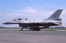 Norwegian AF F-16B 302, Waddington, 4.90, Colour Slide, Aviation Aircraft picture