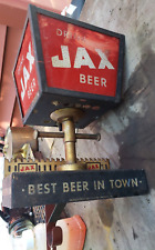 Jax Beer New Orleans Lighted Advertising Sign Lamp Wall Mount Sconce Glass OLD picture