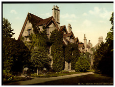 England. Oxford. Worcester College. Vintage Photochrome by P.Z, Photochrome Z picture
