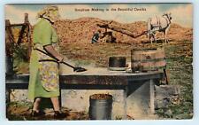 CARTHAGE?, MO Missouri ~ SORGHUM MAKING in the OZARKS 1956  Linen     Postcard picture