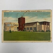 Postcard Greenville South Carolina Linen Bob Jones University Building 1955 picture