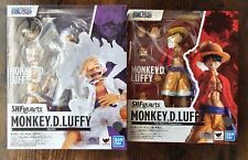Bandai One Piece S.H.Figuarts Monkey D. Luffy & Gear 5 Set Brand New US  picture