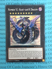 Number 92: Heart-eartH Dragon BLMR-EN077 Secret Rare Yu-Gi-Oh Card 1st New picture