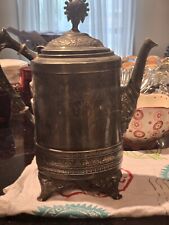 Vintage EW.  18th century triple plated Teapot, Coffee Pot, 11
