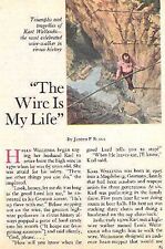 KARL WALLENDA DEATH 1979 FEATURE & ART:  THE HIGH-WIRE IS MY LIFE picture