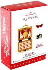 Barbie Picnic Set Ornament 2016 Hallmark Keepsake Limited Edition -New Boxed picture